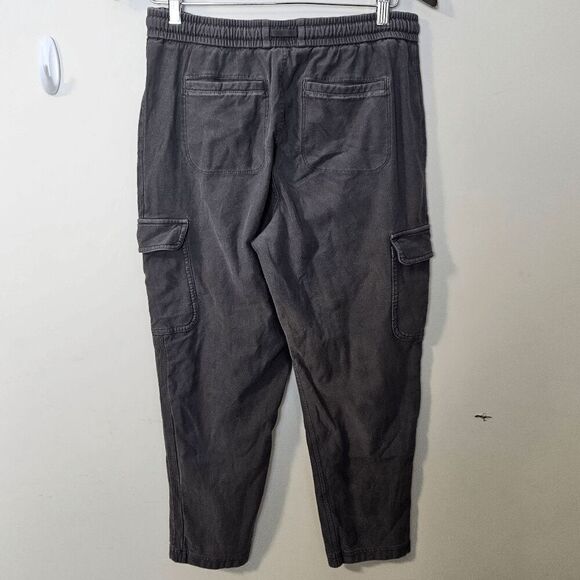 Athleta Farallon Cargo Drawstring Pants Womens Black Size 6 - Picture 2 of 4